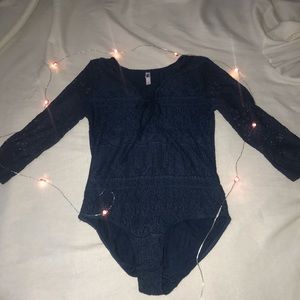 Long sleeve lace body suit